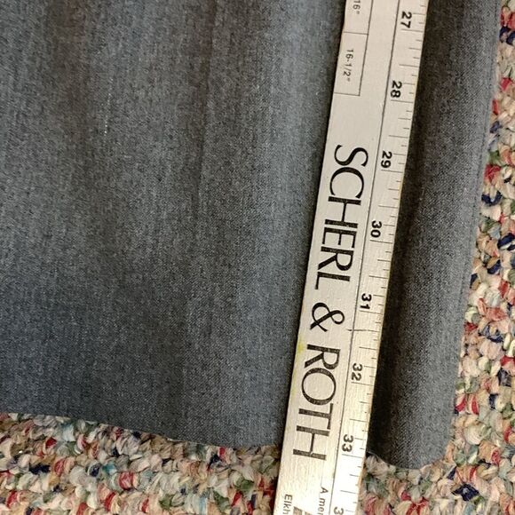Banana Republic Harrison Gray Stretch High Rise Straight Leg Dress Pants Size 6 - Picture 12 of 13